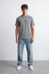 Men's Bold Micro Text Graphic Regular Fit T-Shirt
