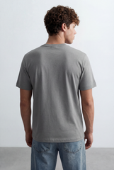 Men's Bold Micro Text Graphic Regular Fit T-Shirt
