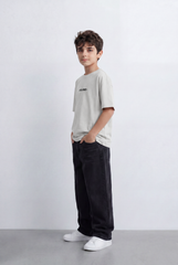 Boy's Oversized Graphic T-Shirt It’s Time Front Print
