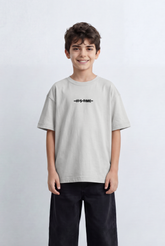 Boy's Oversized Graphic T-Shirt It’s Time Front Print