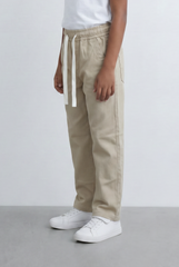 Boy's Drawstring Pants Elastic Waist Casual Style