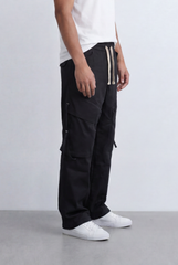 Men’s Utility Cargo Pants Waterproof Flap Pockets