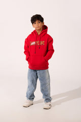 Oversized Graphic Boy's Hoodie