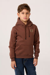 Front Kangaroo Pocket Tomato Slim Fit Long Sleeve Boys Hoodie