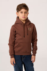 Tomato Slim Fit Boy's Hoodie Brown