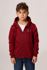 Zippered Slim Fit Boy's Hoodie