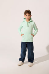 Slim Fit Long Sleeved Melton Boys Hoodie