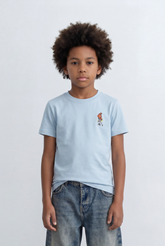 Boy's Back Graphic T-Shirt Skate Print Casual Melton Style