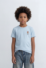 Boy's Back Graphic T-Shirt Skate Print Casual Melton Style