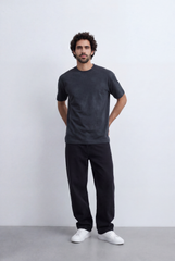 Men’s Textured T-Shirt With Micro Dot Detail