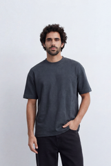 Men’s Textured T-Shirt With Micro Dot Detail