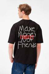 Men’s Graphic T-Shirt Oversized Center Quote Print