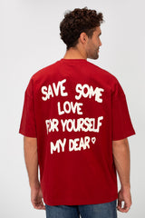 Men’s Dual Print T-Shirt Oversized CK9