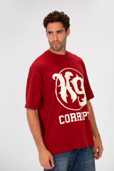 Men’s Dual Print T-Shirt Oversized CK9