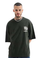 Men’s Back Graphic T-Shirt Oversized Large Star Artwork