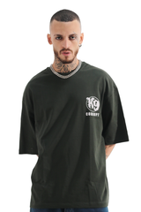 Men’s Back Graphic T-Shirt Oversized Large Star Artwork