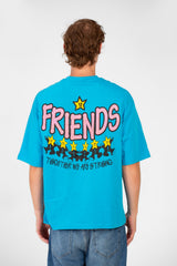 Men’s Back Print T-Shirt Oversized Graphic Detail