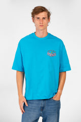 Men’s Back Print T-Shirt Oversized Graphic Detail