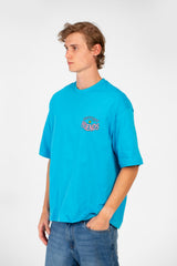 Men’s Back Print T-Shirt Oversized Graphic Detail