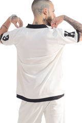 Men’s Sport Polo T-Shirt Collar Detail Embroidered Chest Badges