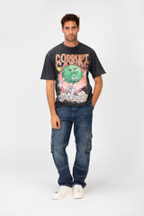 Men’s Vintage Graphic T-Shirt Washed Look Faded