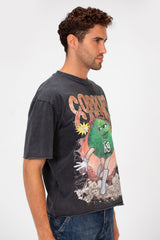 Men’s Vintage Graphic T-Shirt Washed Look Faded