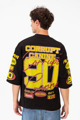 Men’s Graphic T-Shirt All Over Typography Artwork