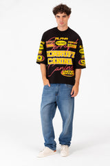 Men’s Graphic T-Shirt All Over Typography Artwork