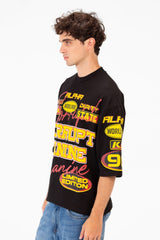 Men’s Graphic T-Shirt All Over Typography Artwork