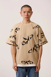 Men’s Graphic T-Shirt All Over Logo Print