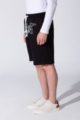 Men’s Raw Hem Cutoff Edge Bold Logo Print CK9 Short