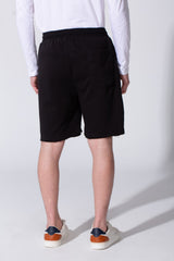 Men’s Raw Hem Cutoff Edge Bold Logo Print CK9 Short