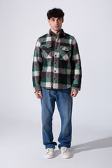 Slim Fit Plaid Men Shirt