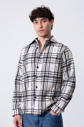 Regular Fit Plaid Padded Men Shirt