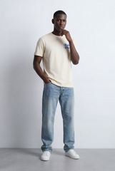 Men’s Back Statement T-Shirt Embossed