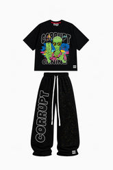Tomatos Men's Wide-Leg Graphic Sweatpants | Baggy Pants