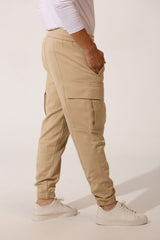 Men’s Utility Cargo Flap Pockets Fleece Sweatpants