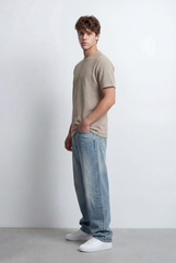 Men’s Micro Knit Surface Detail Versatile Slim Fit T-Shirt