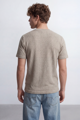 Men’s Micro Knit Surface Detail Versatile Slim Fit T-Shirt
