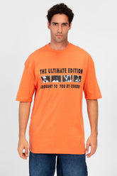 Men’s Oversized Graphic T-Shirt Front Print