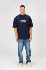 Men’s Oversized Bold Back Print Sharp Spike T-Shirt CK9