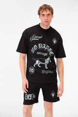Men’s Multi Logo Gothic Detail CK9 T-Shirt