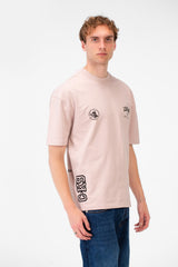 Men’s Back Graphic T-Shirt Oversized K9 Artwork
