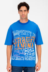 Men’s Oversized Graphic T-Shirt Vintage College Artwork