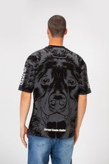 Men’s All Over Graphic T-Shirt Canine Artwork