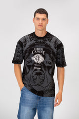 Men’s All Over Graphic T-Shirt Canine Artwork