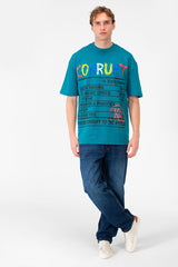 Men’s Oversized Fit Bold Front Typography T-Shirt
