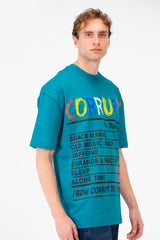 Men’s Oversized Fit Bold Front Typography T-Shirt