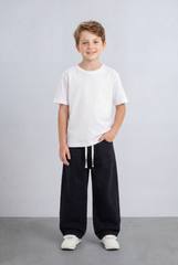 Boy's Relaxed Jogger Jeans Pants Washed Fabric