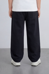 Boy's Relaxed Jogger Jeans Pants Washed Fabric